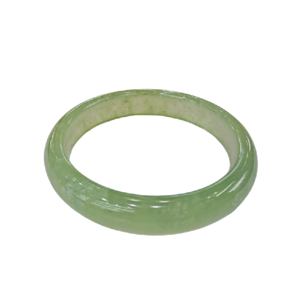 绿水墨冰料玉镯 - Image 3