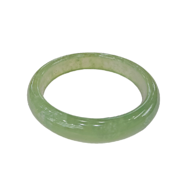 绿水墨冰料玉镯 - Image 2